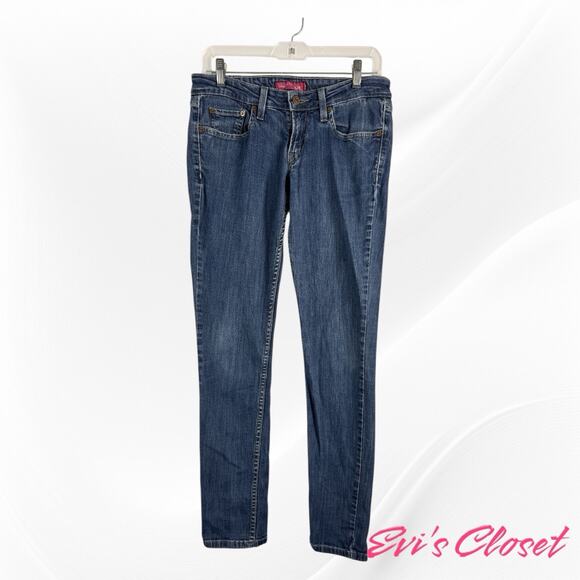 Levis 524 Too Superlow Skinny Jeans Women’s Sz 7 Stretch Denim Pants Y2K - Picture 1 of 13